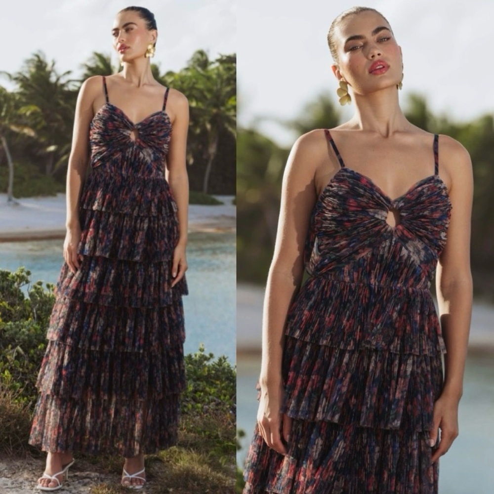 Hutch Rosey Tiered Maxi Dress 4 NWT!‎